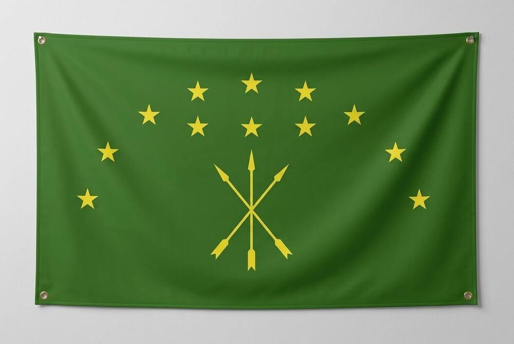 Circassian (Adyghe) Flag | 3x5 Ft | 200D Nylon | Grommets Version